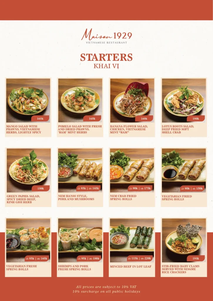 Starter Menu